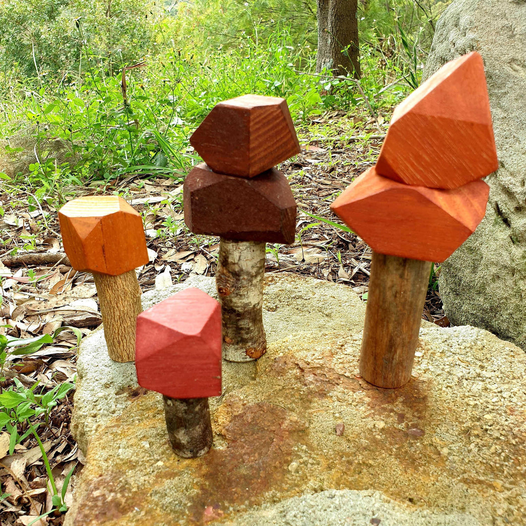 Wooden Gem Trees (Set of 4 - Autumn) - Inspired Natural Play Store